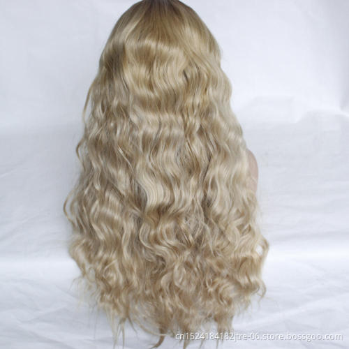 high temperature heat resistant fiber black and grey corn perm wig